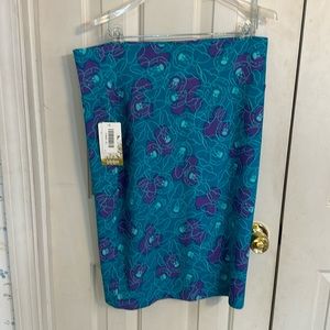 Mini mouse print skirt in teal and purple